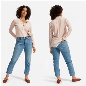 Like new Everlane clean silk button down